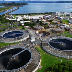 New Zealand water infrastructure and council buildings representing public service governance and accountability. (Photo: NZ Herald 2013)